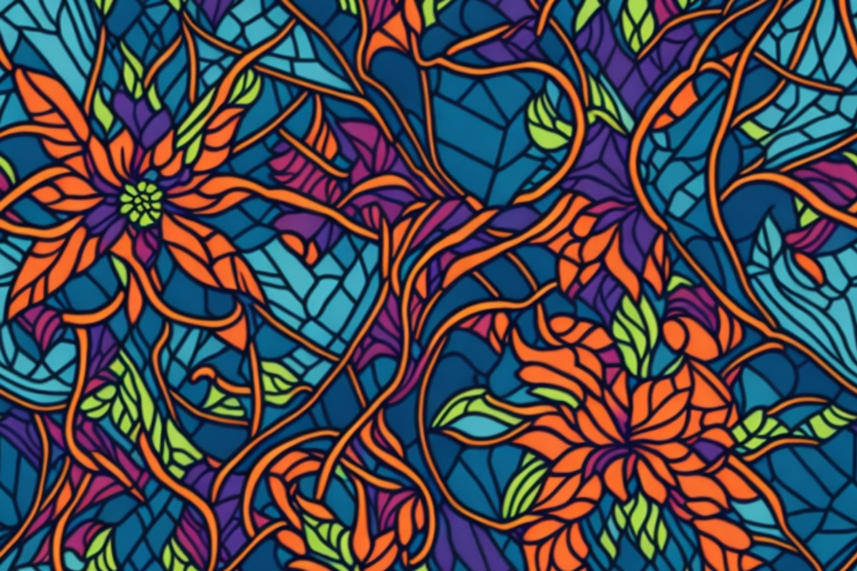 12 Seamless stained glass pattern, a Pattern Graphic by ZaaxPrintables (Photo 6 of 7)