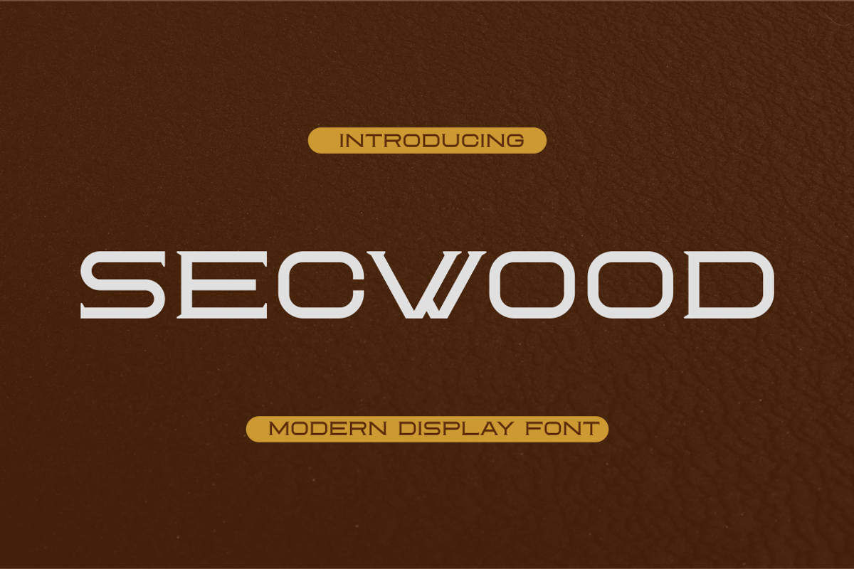 Secwood Font, a Serif Font by brahamb_design (Photo 1 of 5)