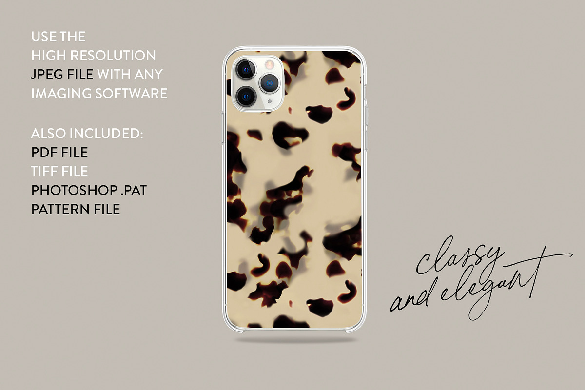 Tortoiseshell Patterns Bundle x 3, a Pattern Graphic by Leysa Flores (Photo 13 of 20)
