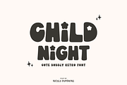 Child Night Font, a Font by Nicolo Pumpkins (Thumbnail 1 of 10)