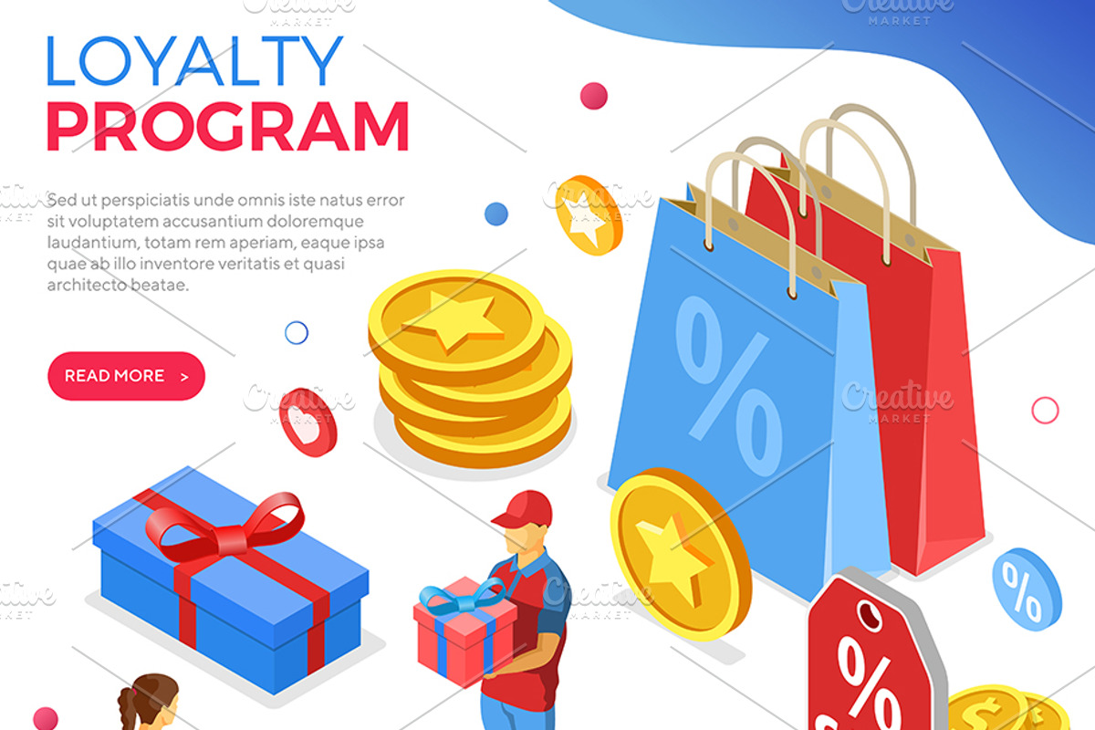 Customer Loyalty Programs Banners, a Person Illustration by TAlex (Photo 6 of 6)