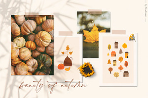 AUTUMN Cozy Fall Season Graphic Set