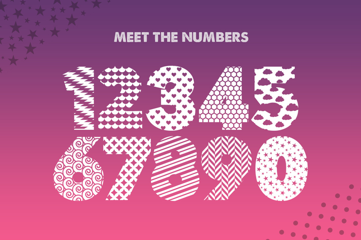 Pattern Silhouette Font preview 5