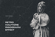 Halftone Risograph Effect, a Layer Style Add-On by Black Cat Studio (Thumbnail 1 of 2)