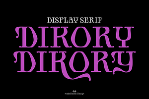 Dikory Display Serif