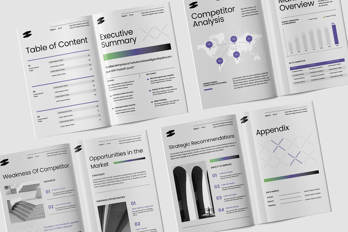 Project Competitor Analysis Template, a Brochure Template by TMint Play (Photo 2 of 8)