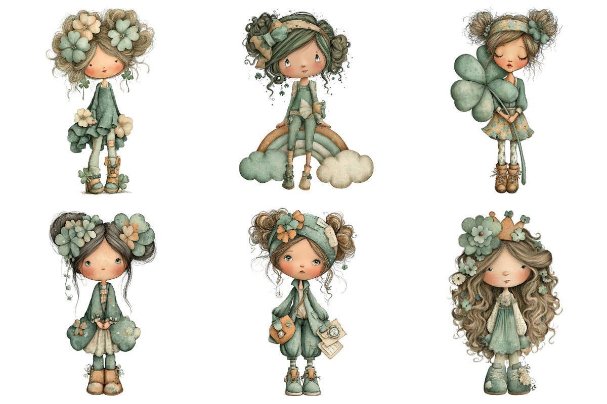 Whimsical St Patrick's Day Girl, a Graphic by CitraGraphics (Photo 3 of 5)