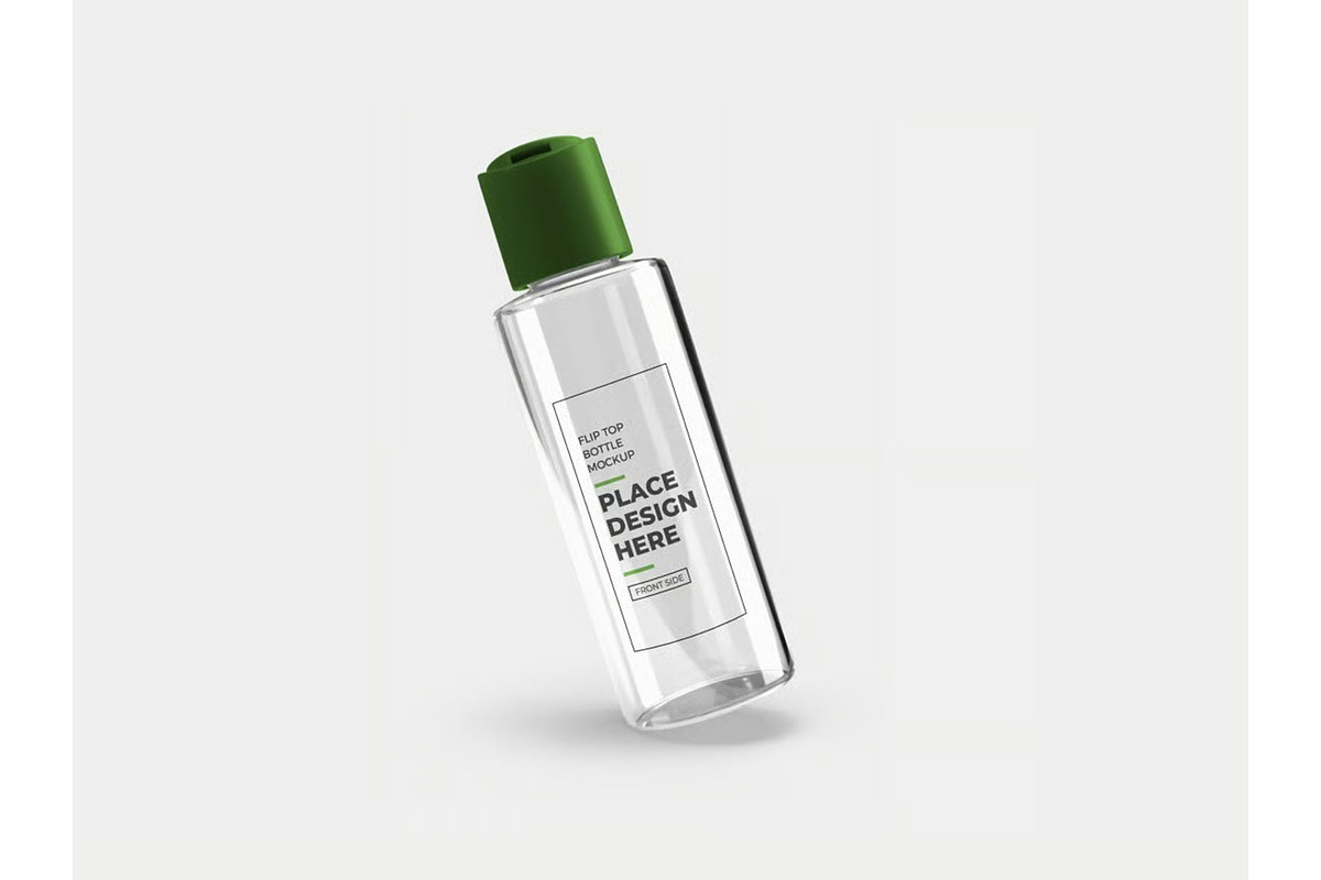 Flip Top Bottle Mockup Template Set, a Household Mockup by DesignRushMarket (Photo 2 of 11)