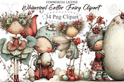 Whimsical Easter Fairy Clipart, an Illustration by designcity5 (Thumbnail 1 of 5)