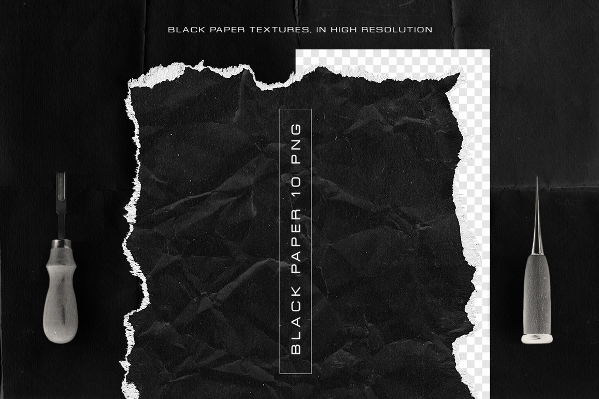 Black paper textures, a Texture Graphic by Retro Machine (Photo 4 of 6)
