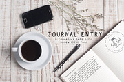 Journal Entry Handwritten Print Font, a Sans Serif Font by Lone Star I&D (Thumbnail 1 of 4)