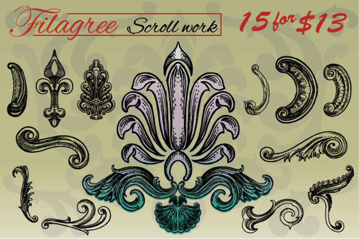 Filigree complete set preview 3