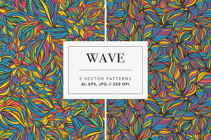 Wave Vector Seamless Patterns