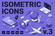 Isometric Icons v.3 (240 Icons), an Object Illustration by Andrew Kras Design (Thumbnail 1 of 21)