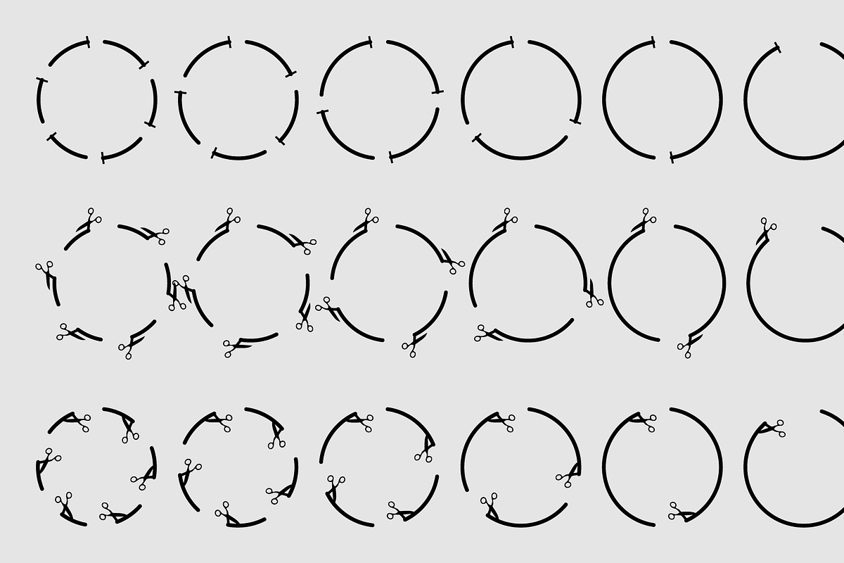 Minimalist Continuous Arrow Icons, an Outline Icon by hkmonir (Photo 2 of 3)