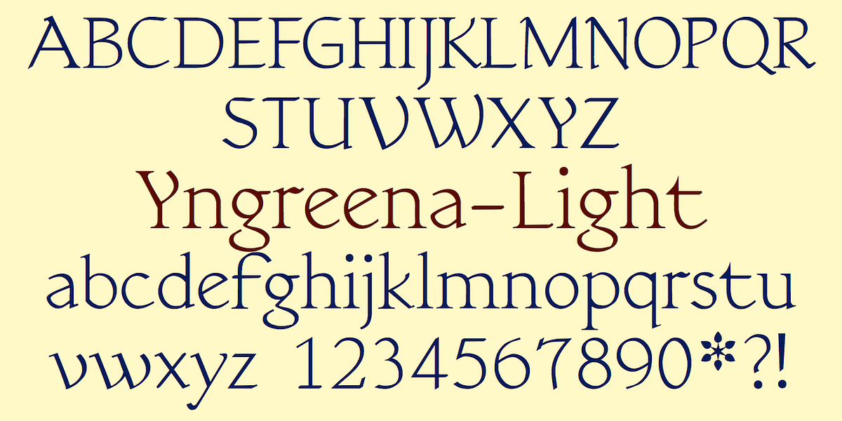 Yngreena, a Serif Font by Ingrimayne Type (Photo 3 of 6)