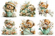 Spring Teddy Bear Illustration Bundl, an Illustration by Daily.Designs (Thumbnail 7 of 8)