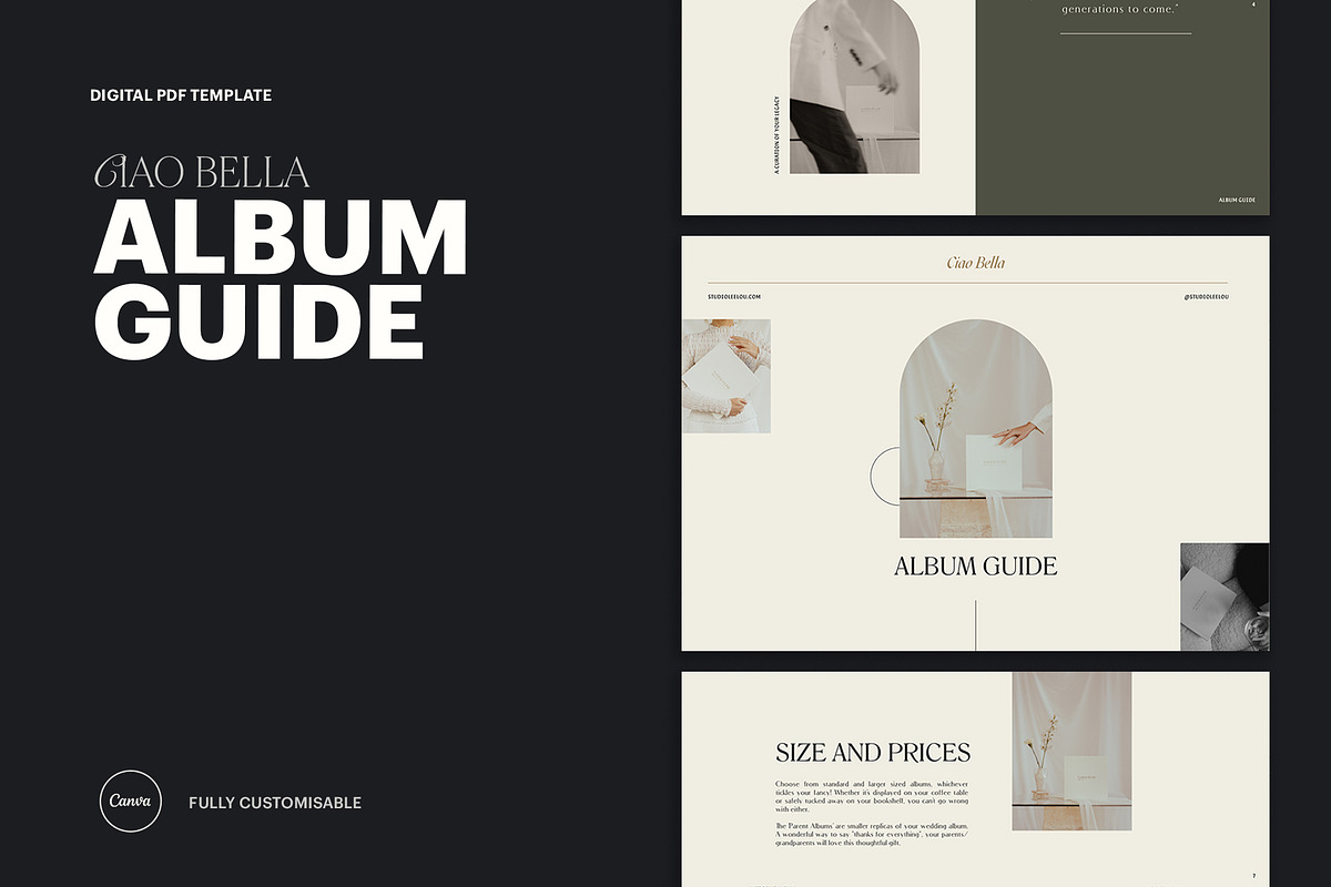 Stylish | Album Guide PDF, a Templates & Theme by Studio Leelou (Photo 1 of 10)