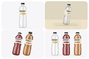 Water Bottle Mockup Set