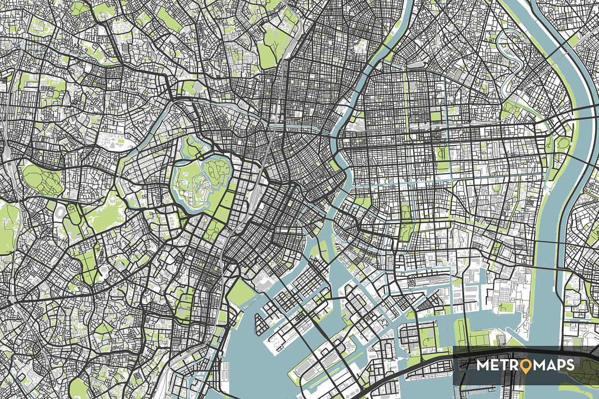 Tokyo Map – Regular / Regular, an Illustration by MetroMaps (Photo 3 of 3)