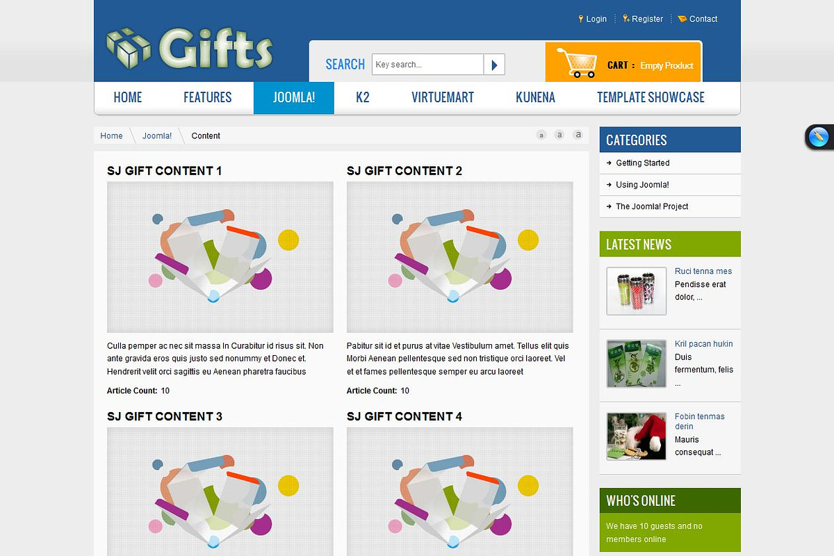 SJ Gifts - Shopping cart template, a Websites & App Template by YouTech (Photo 3 of 5)