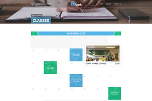 Quark Education Courses PSD Theme