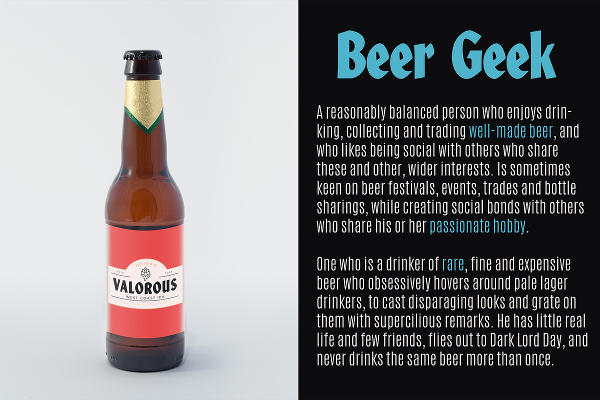 Valorous Display Font, a Sans Serif Font by Bart Wesolek (Photo 5 of 10)