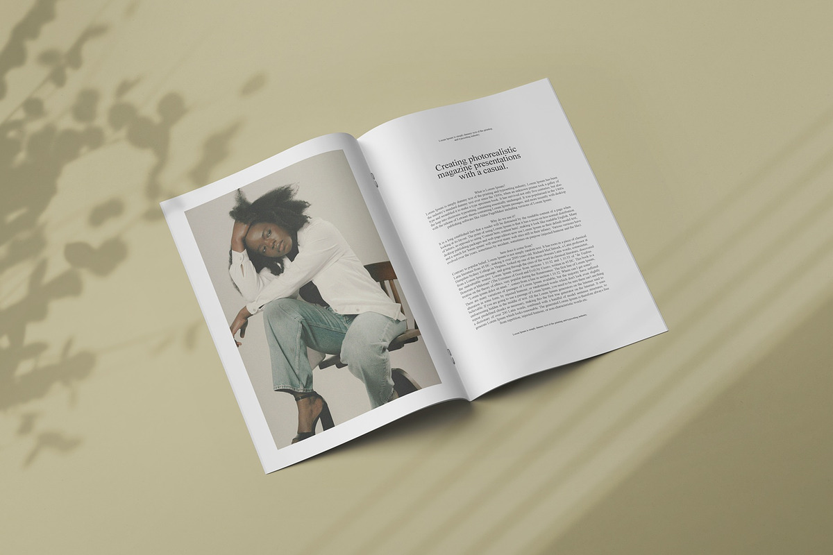 Magazine - A4 Brochure Mockups, a Books & Magazine Mockup by Tahtagraphic (Photo 11 of 12)