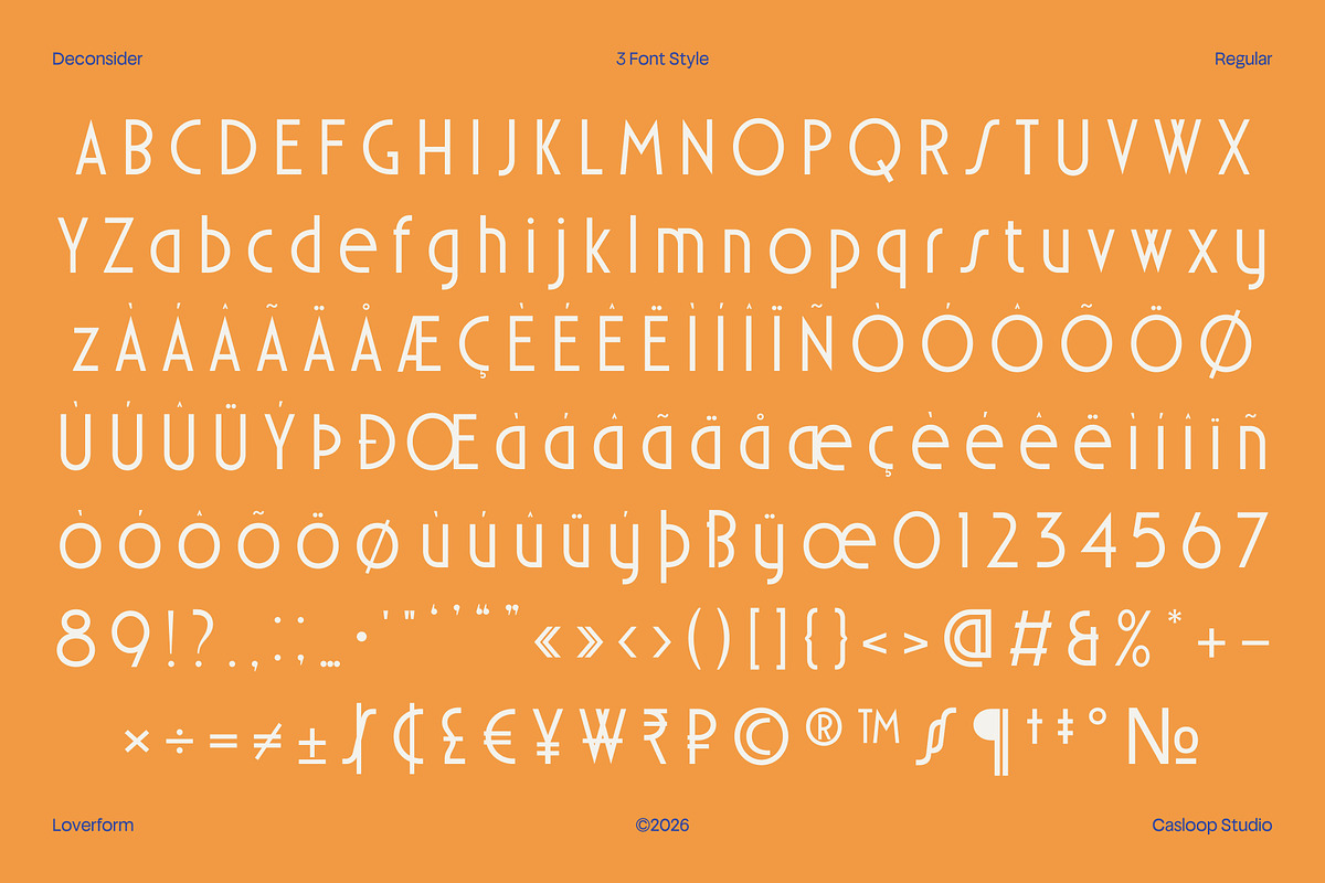 Deconsider – Cafe Display Font, a Sans Serif Font by Casloop Studio (Photo 7 of 10)