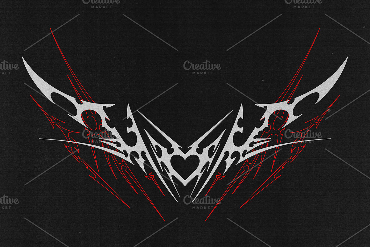 CYBER SIGILISM + NEO TRIBAL GRAPHIC, an Object Graphic by BonkiStudio (Photo 18 of 20)