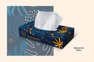 Tissue Paper Box Packaging Mockup