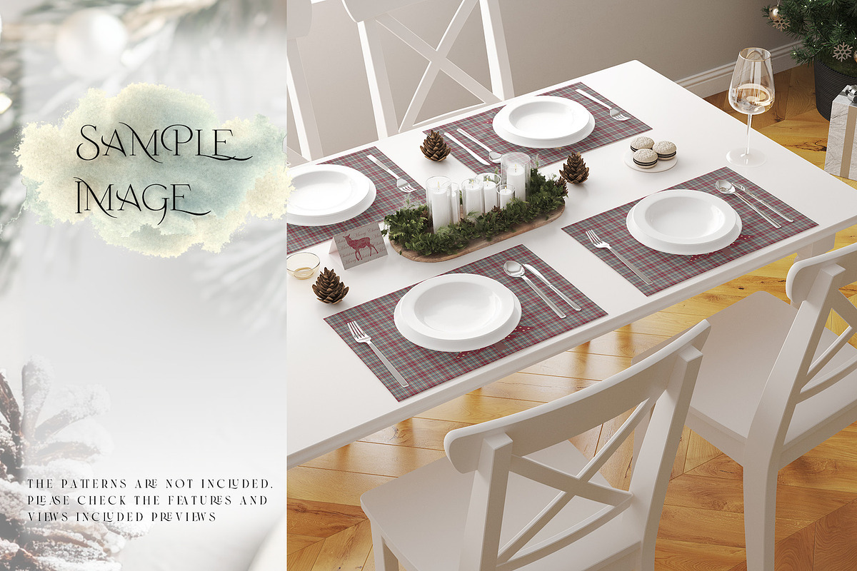 Christmas Placemat Mockups, a Product Mockup by mock-ups (Photo 12 of 13)
