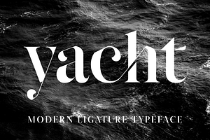 Yacht - Modern Ligature Font