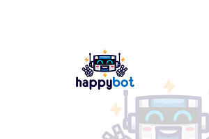 Happybot Logo Template
