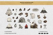 Winter Wonderland Vector Set, an Illustration by MEANDSTUDIO (Thumbnail 1 of 8)