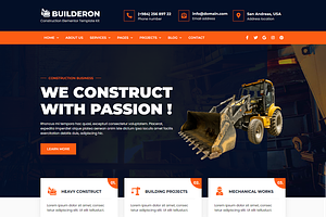 Construction Elementor Template Kit