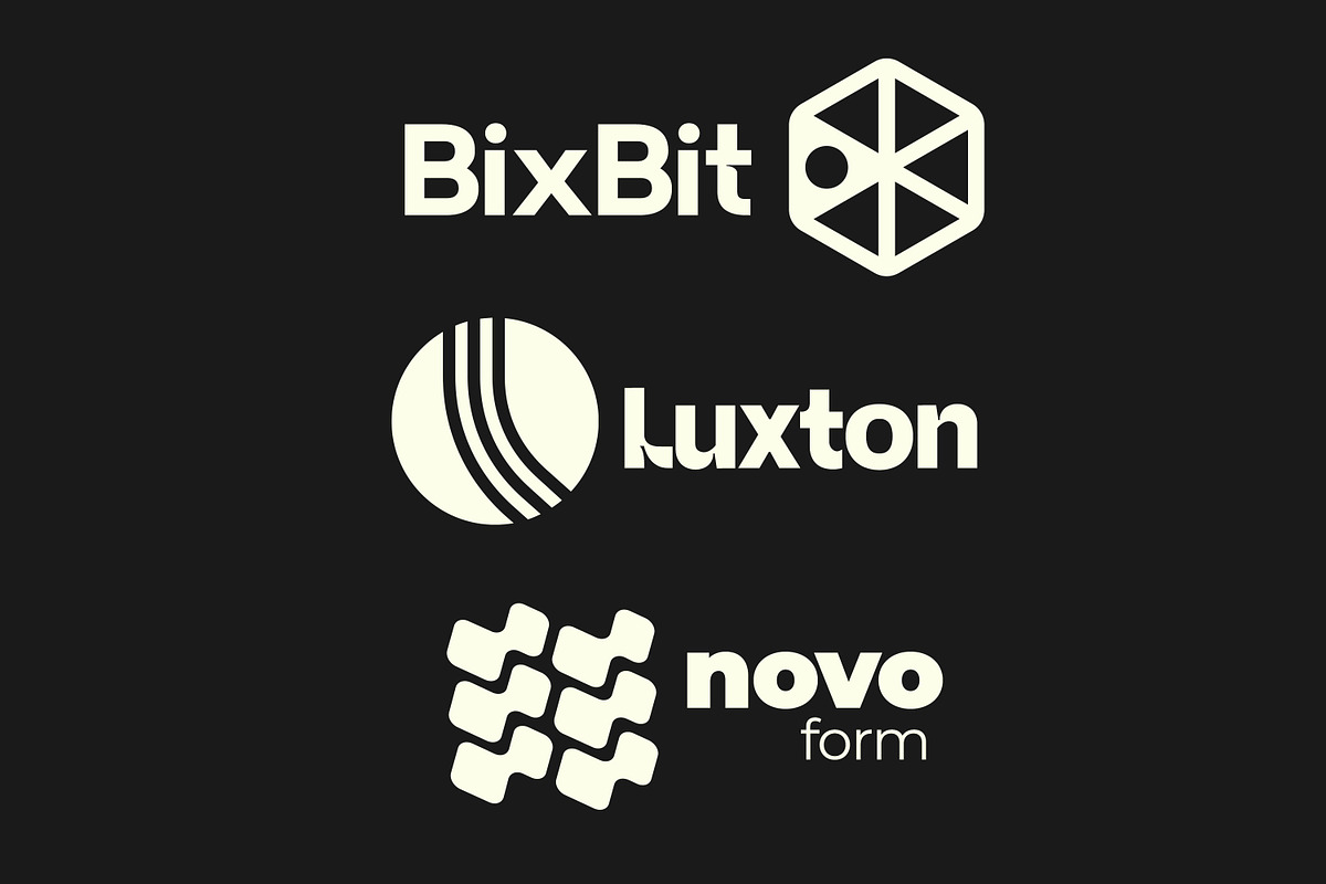 Modern Abstract Logo Template Vol 9, a Solid Icon by Tekuni (Photo 7 of 12)