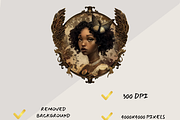 AFRICAN AMERICAN LOCKET FAIRY PNG, a Person Illustration by Daring Digies (Thumbnail 5 of 8)