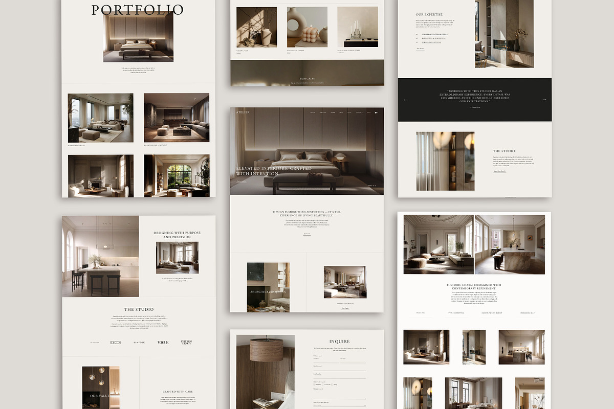 Atelier Squarespace Website Template, a Squarespace Template by Avelã Creative (Photo 4 of 8)