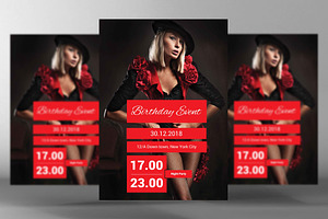 Birthday Event Flyer, a Flyer Template by PenciGraphics