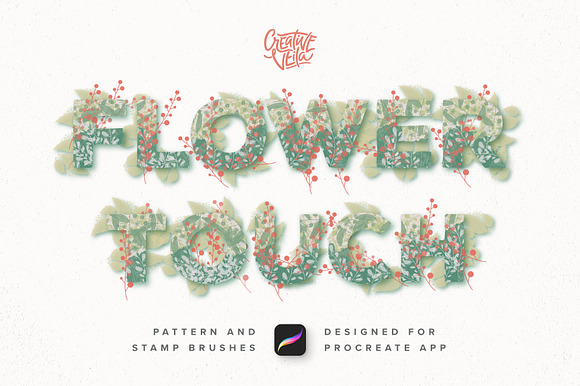 Flower Touch Procreate Brushes preview 8