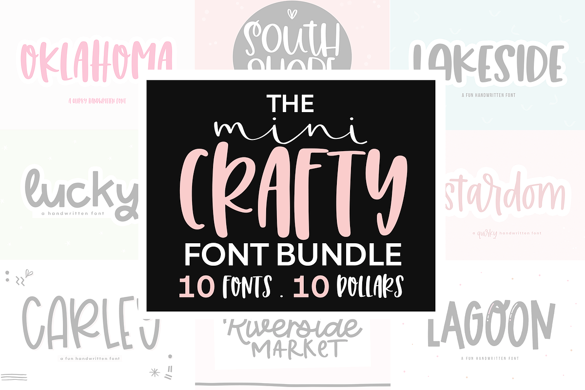 Mini Crafty Font Bundle