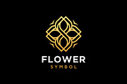 Ornamental Flower Line Art Logo, a Branding & Logo Template by Buqancreative (Thumbnail 1 of 4)