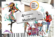 Abstract colorful musicians., a Person Illustration by Laifalight (Thumbnail 1 of 7)
