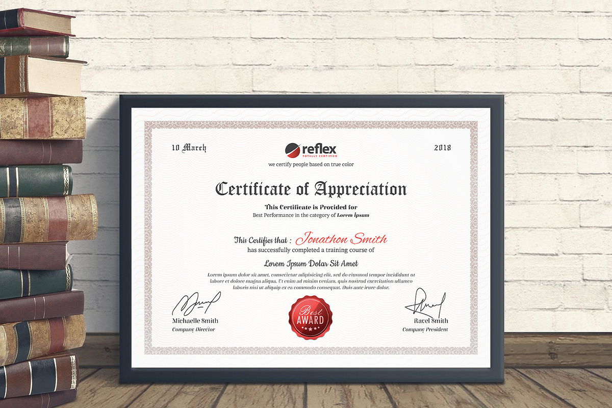 Certificate, a Stationery Template by deviserpark (Photo 1 of 8)