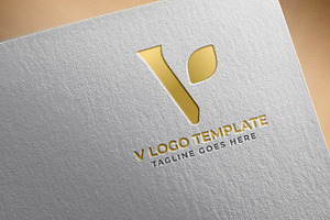V Letter Logo Template, a Branding & Logo Template by arslantanoli