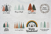 Boho Christmas PNG Bundle, an Illustration by CrexoraLab (Thumbnail 2 of 5)