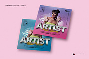 Artist Flyer Template, a Social Media Template by Plan B (Thumbnail 3 of 3)