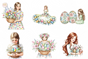 Spring Easter Girl PNG Clipart Cute., a Person Illustration by KennedyStudio (Thumbnail 3 of 5)