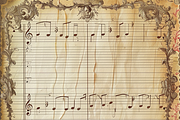 Vintage Music Sheets, a Pattern Graphic by Printable Treasure (Thumbnail 7 of 10)